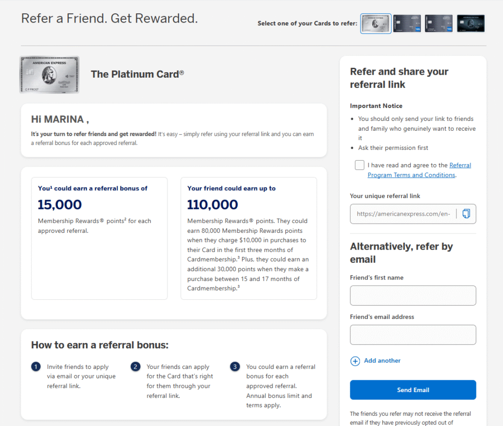 American Express Referral