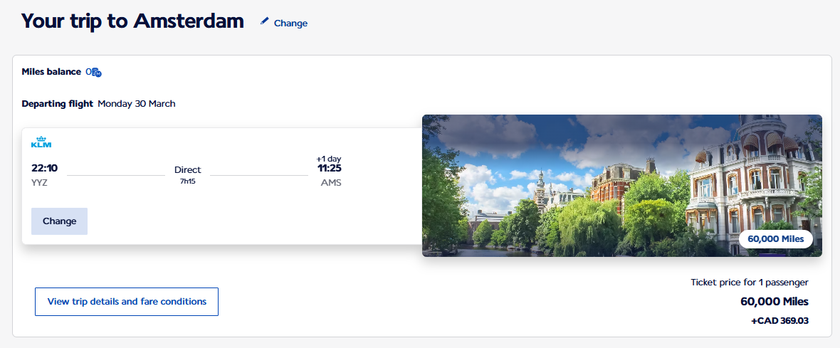 Flying Blue Bus redeem
