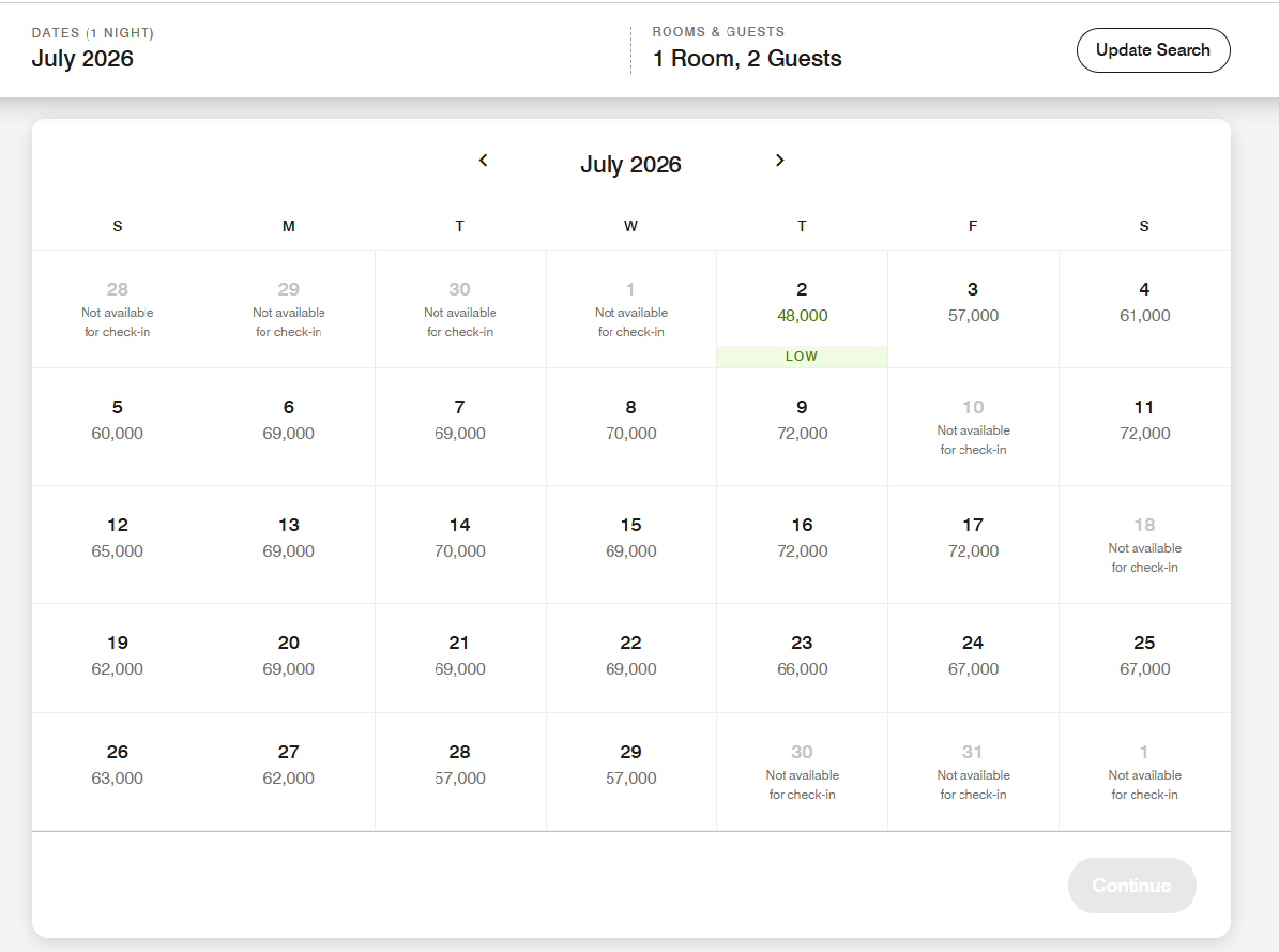 
Bonvoy_Search_Points Pena_by Month_July 2026