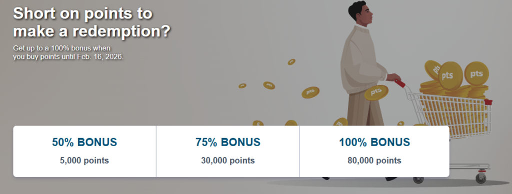 Buy Aeroplan 100% bonus