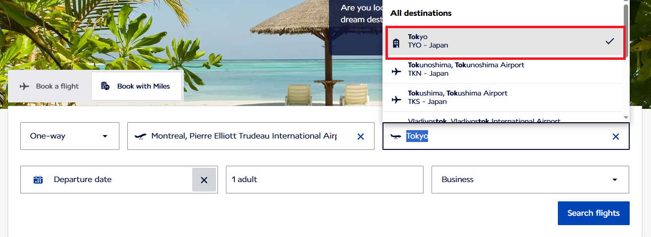 All Toronto Airports to Zurich With Swiss in Business Class with Aeroplan® Points Flying Blue Tokyo_TYO