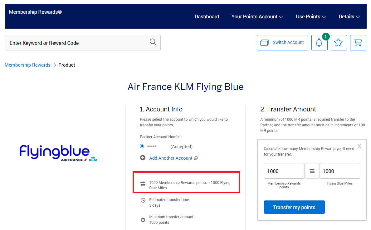 Air France Amex-MR-to-Flying-Blue