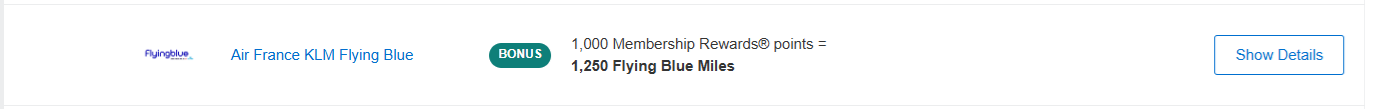 American Express to Flying Blue 25% Transfer Bonus Until April 17