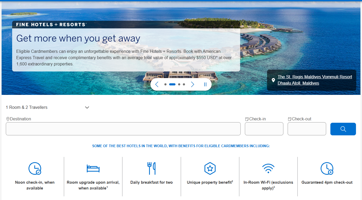 Amex Fine Hotels and Resorts