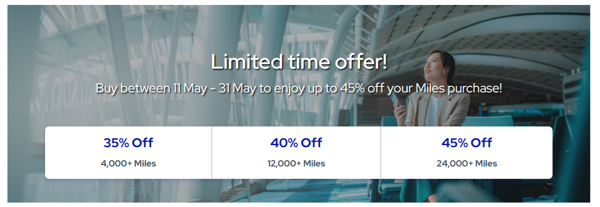 Buy Flying Blue Miles Promotion up to 45% off