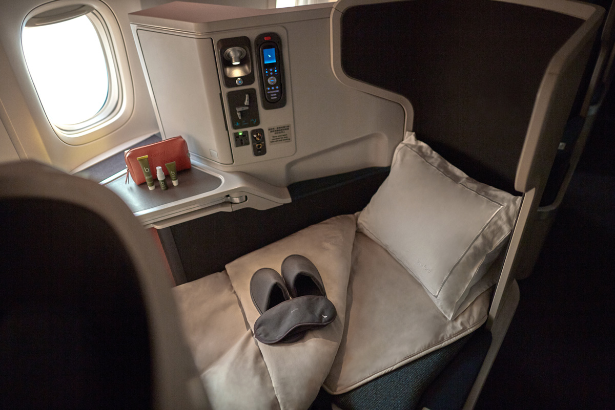 cathay pacific business class with British Airways Avios
