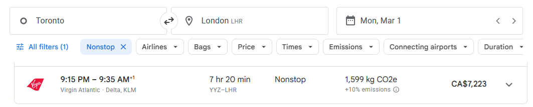 Buy Flying Blue Miles 45% OFF July 2026 - YYZ to LHR cash with Virgin
