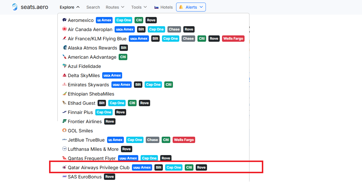 How to Find British Airways Avios Flights: Use Qatar to search seats.aero