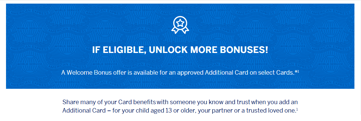 American Express Authorized User Bonus Points: Ends September 22