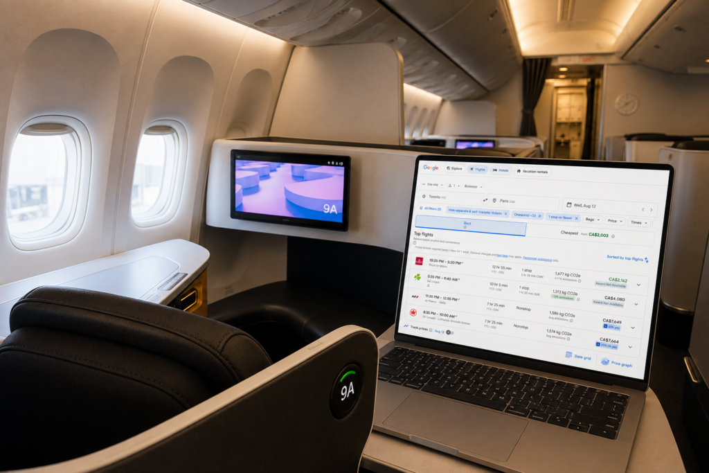 Seats.Aero Google Flights Chrome Extension