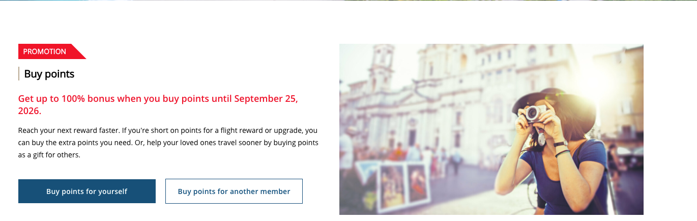 Buy Aeroplan Points Promotion