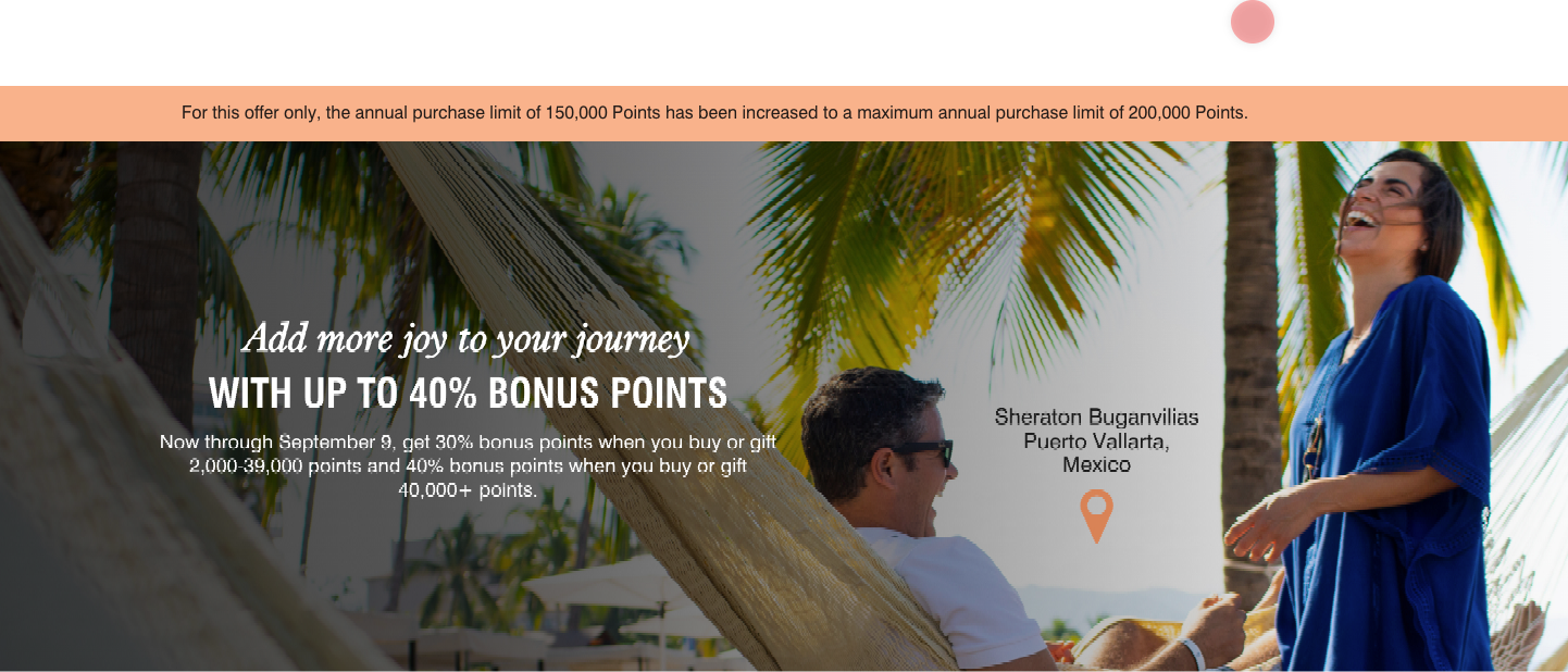 Buy Marriott Bonvoy Points With Up to 40% Bonus Until September 9, 2026